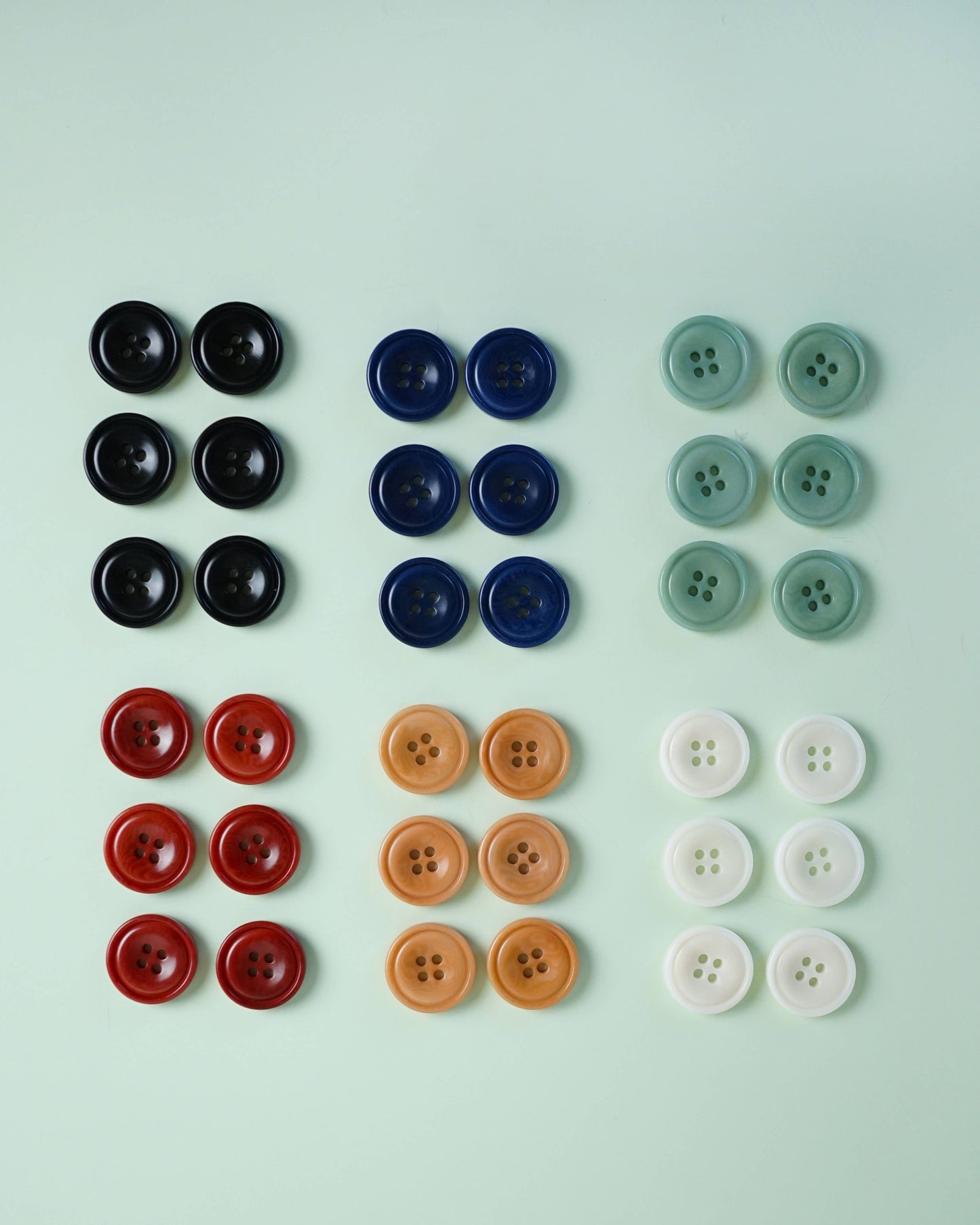 7/8" Corozo Nut Buttons - Set of 6