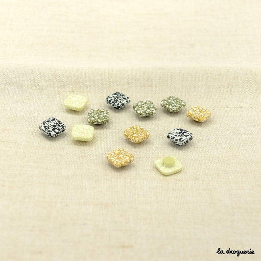 “Balnéaire” square foot button 12 mm