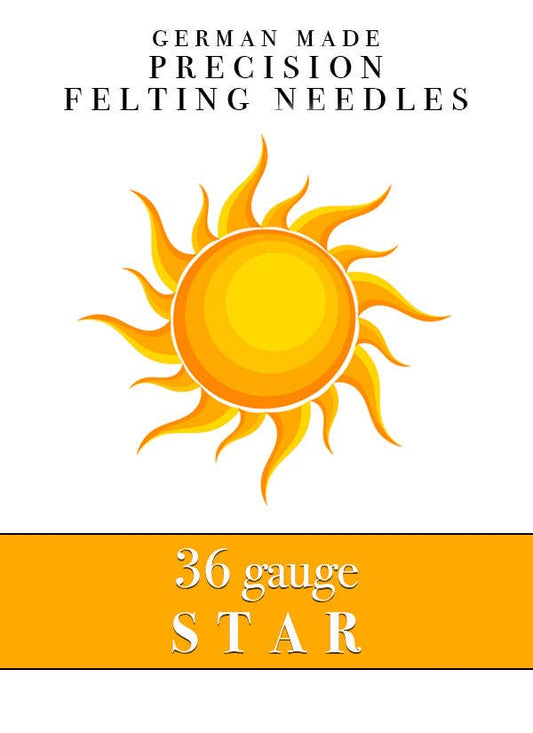 Precision Felting Needles 36 Gauge Star