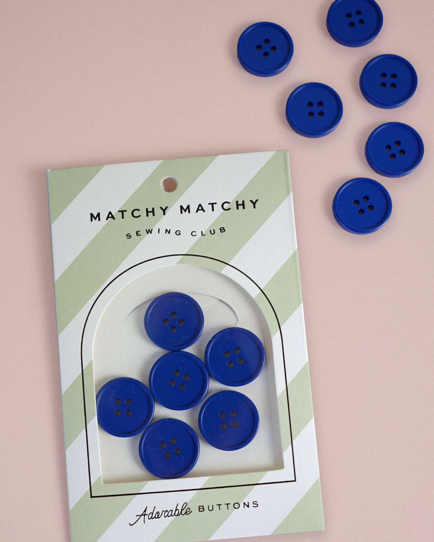7/8" Retro Buttons - Set of 6 - Matchy Matchy Sewing Club