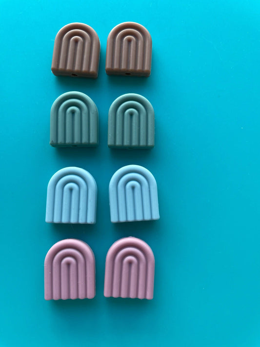 Knitting Needle Point Protectors - Rainbows - Set of 4