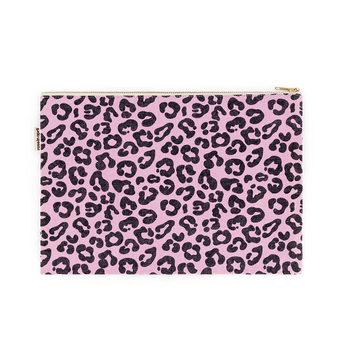 Zippered Pouch - Large - Rose in April