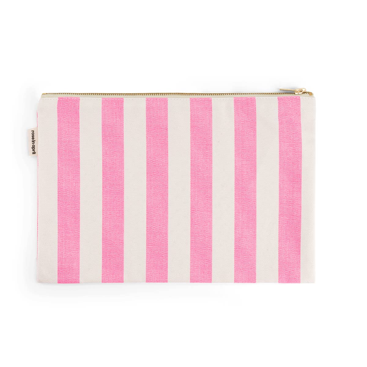 Zippered Pouch - Large - Rose in April