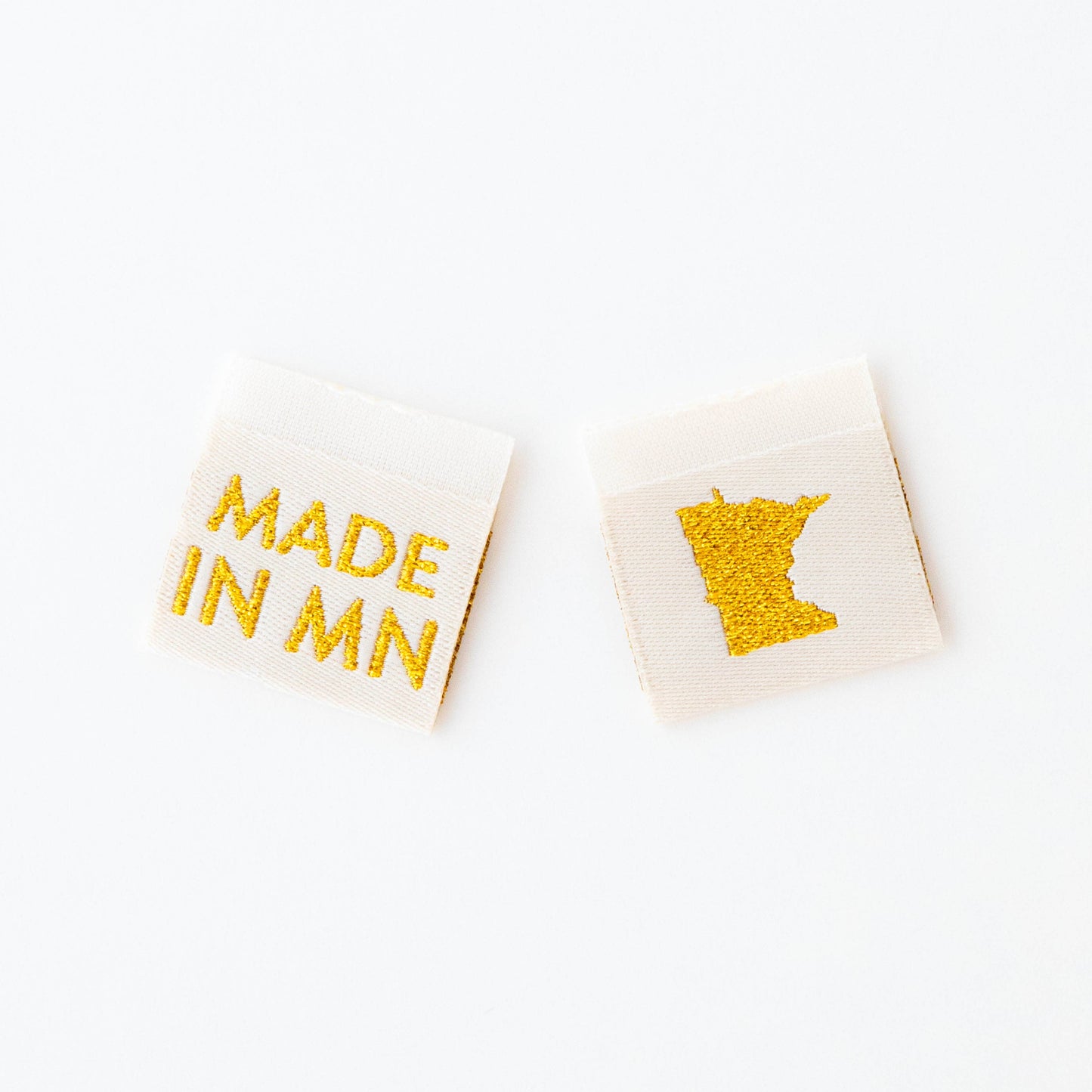 Made in MN Gold Woven Labels