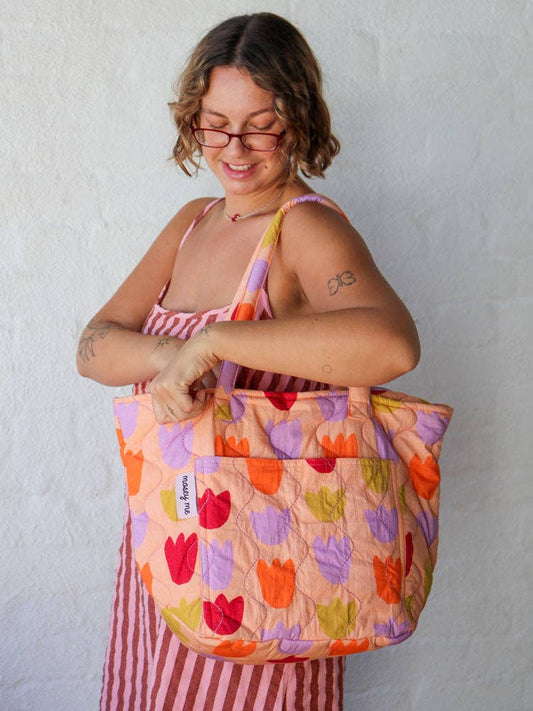 Tulip Fields Quilted Bag