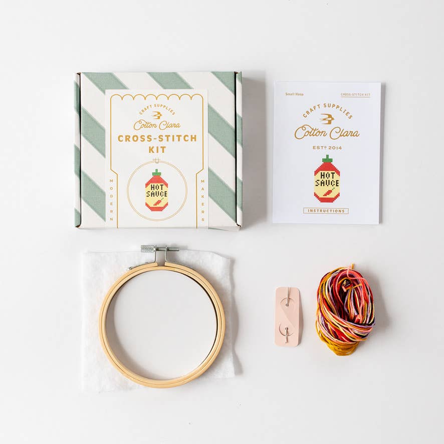 ๐ถ Hot Sauce Mini Cross Stitch Kit