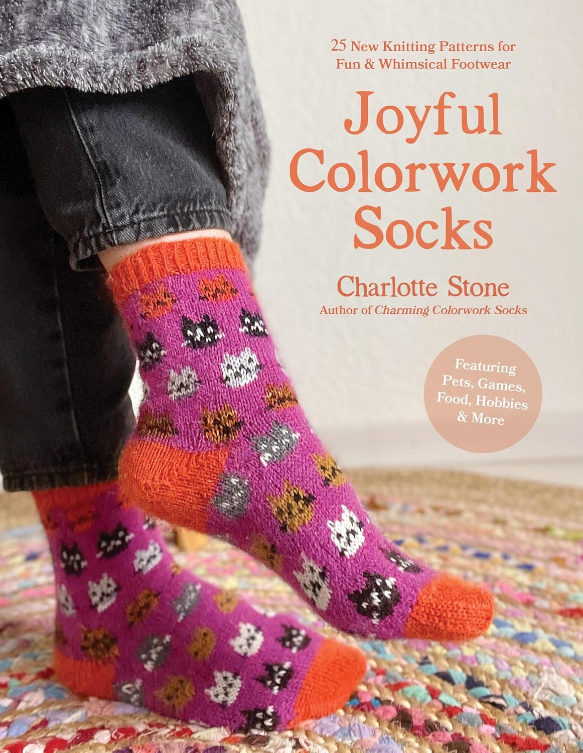 Joyful Colorwork Socks by Charlotte Stone