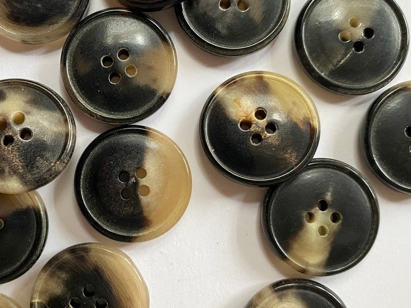 Natural Horn Buttons - 20mm