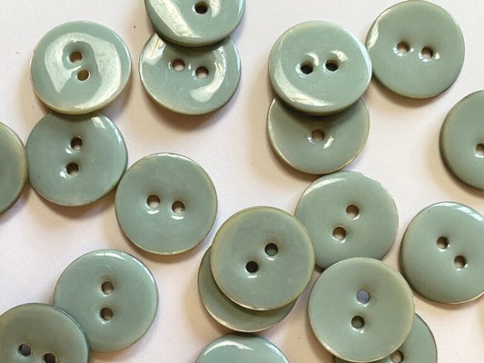 Resin & Shell Button - 18mm