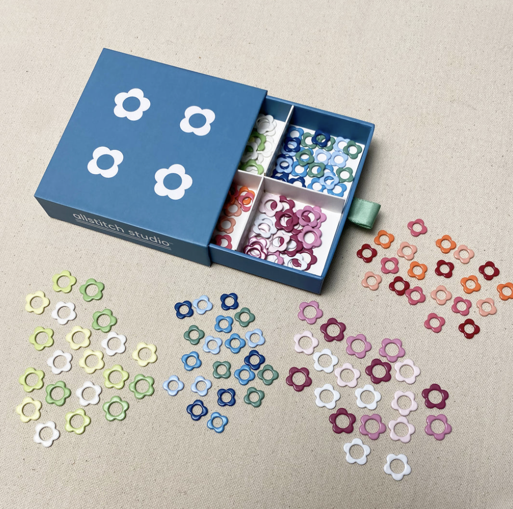 Flower Stitch Marker Sampler - Allstitch Studio
