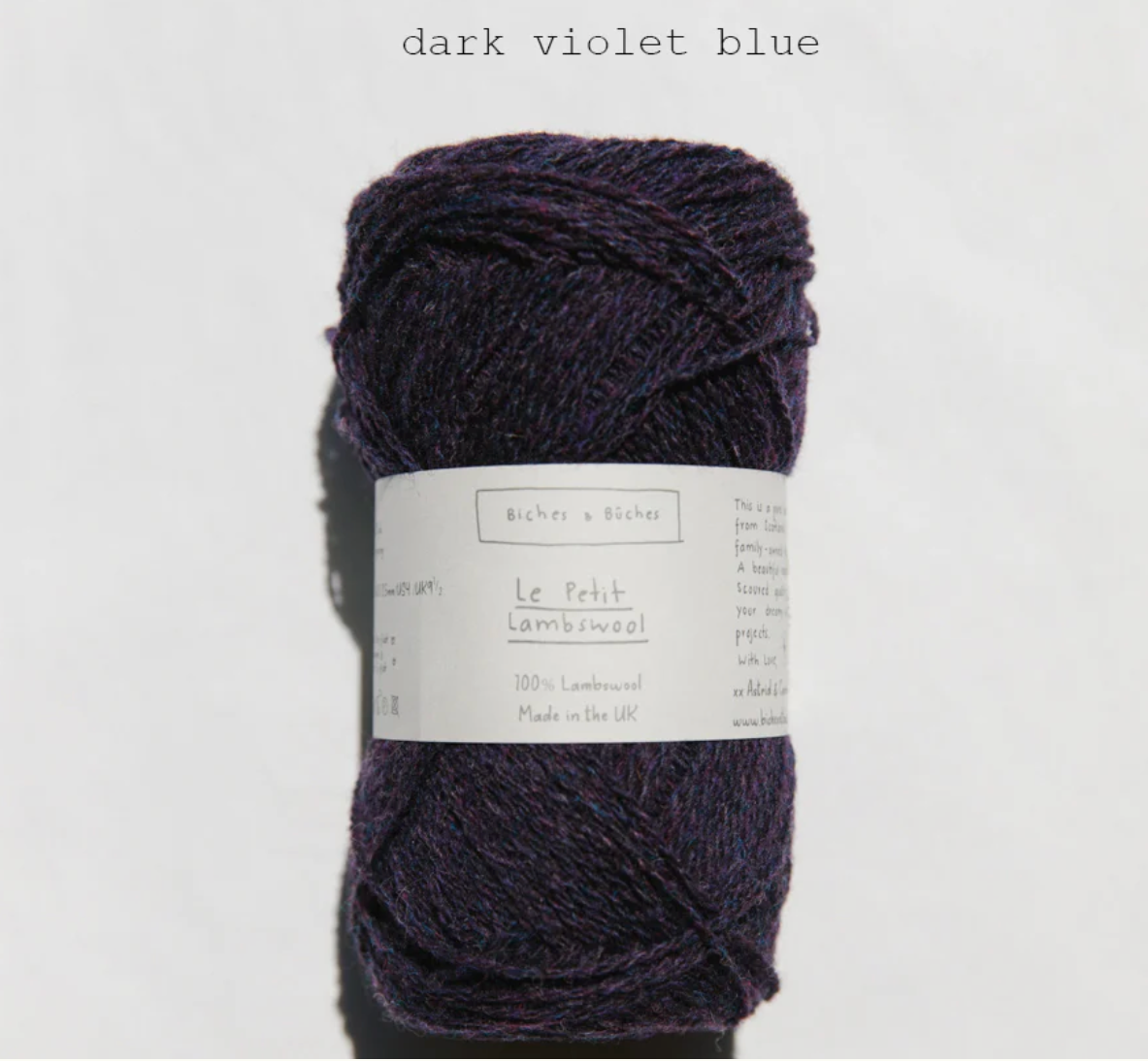 Le Petit Lambswool - Biches & Bûches