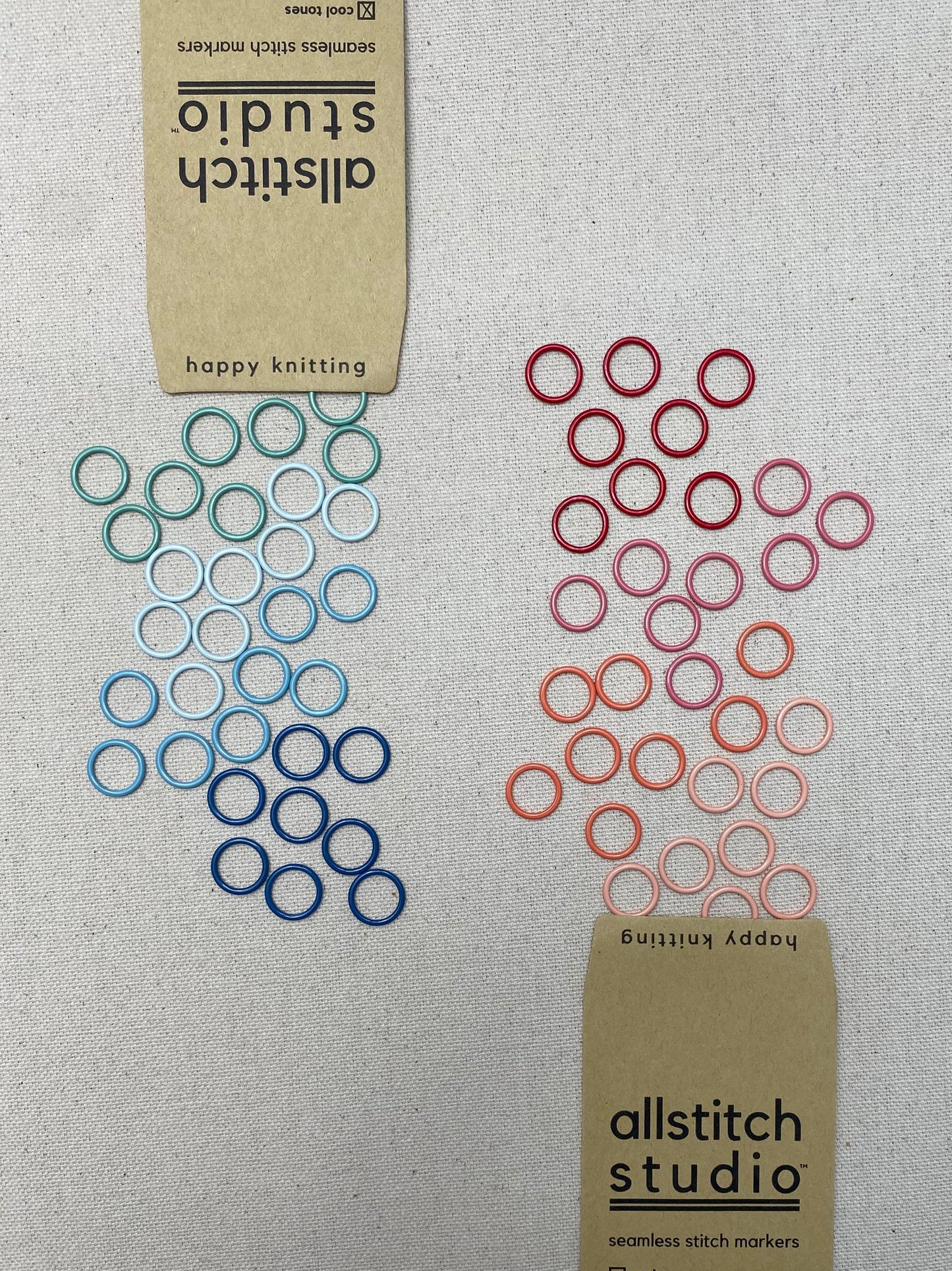 Seamless Stitch Markers - Large (US 8-13) Allstitch Studio