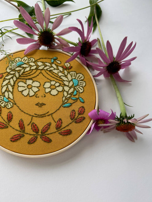 Flower Child Embroidery Kit