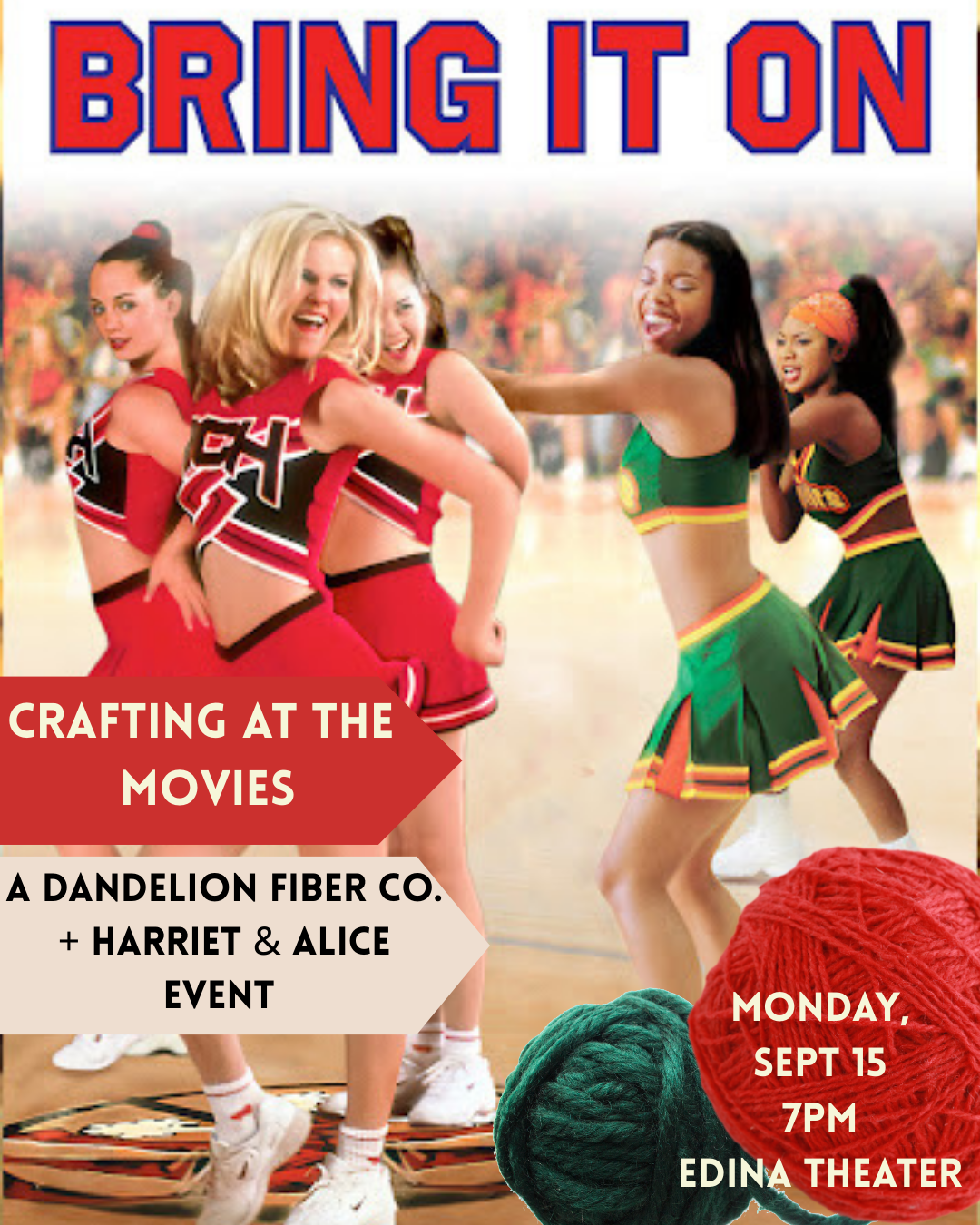 SeptemberCrafting at the Movies - A Dandelion Fiber Co. + Harriet & Alice event