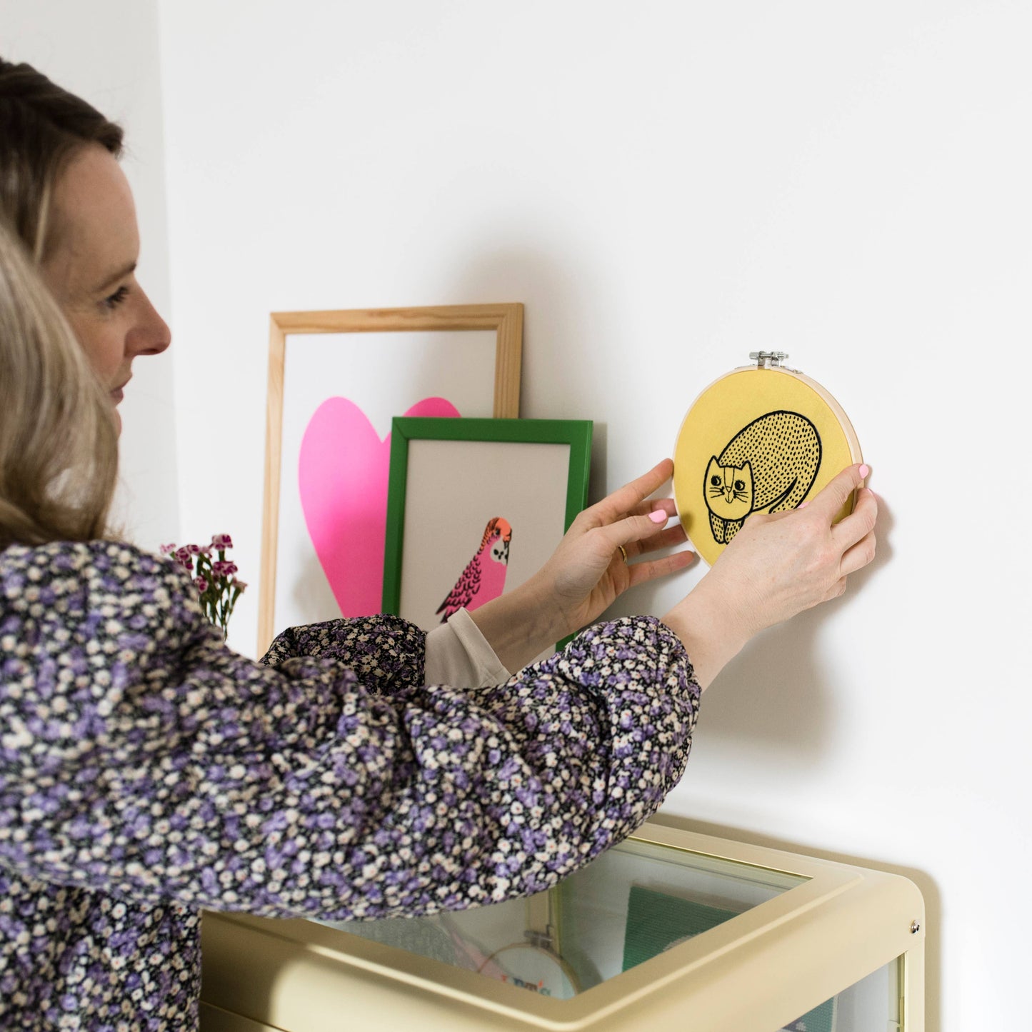 Cat Jane Foster Embroidery Hoop Kit