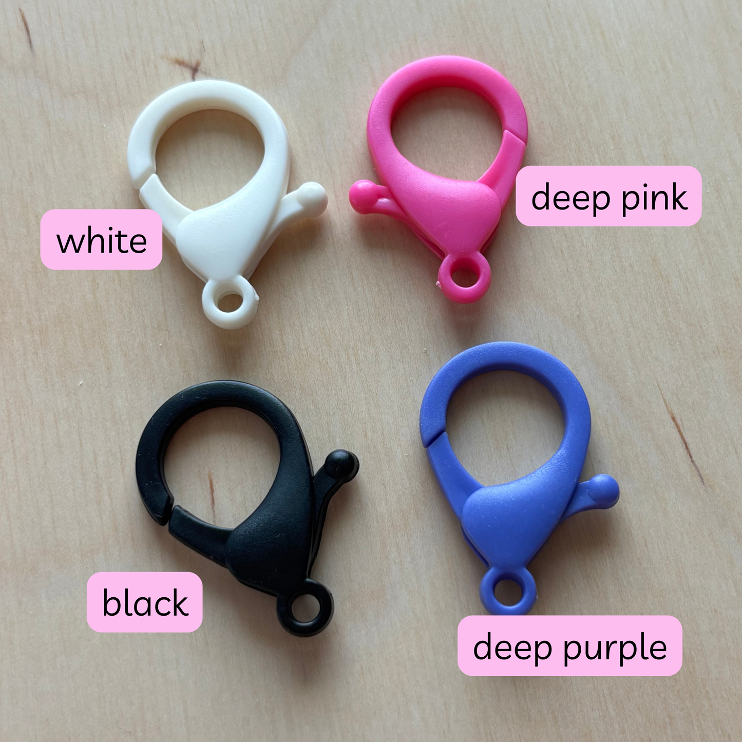 Stitch Marker Claw Clip Holder Keychain - Basic Stitch Knit