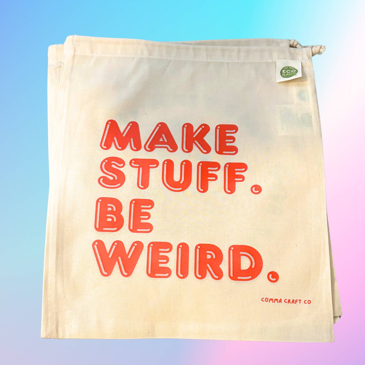 Drawstring Project Bag Purple Or Orange Make Stuff Be Weird