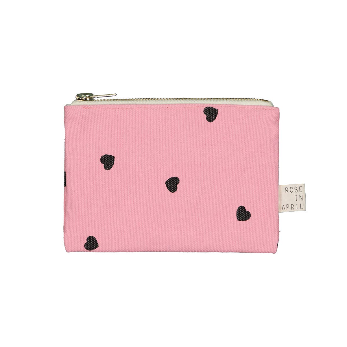 Zippered Pouch - Small - Rose in April