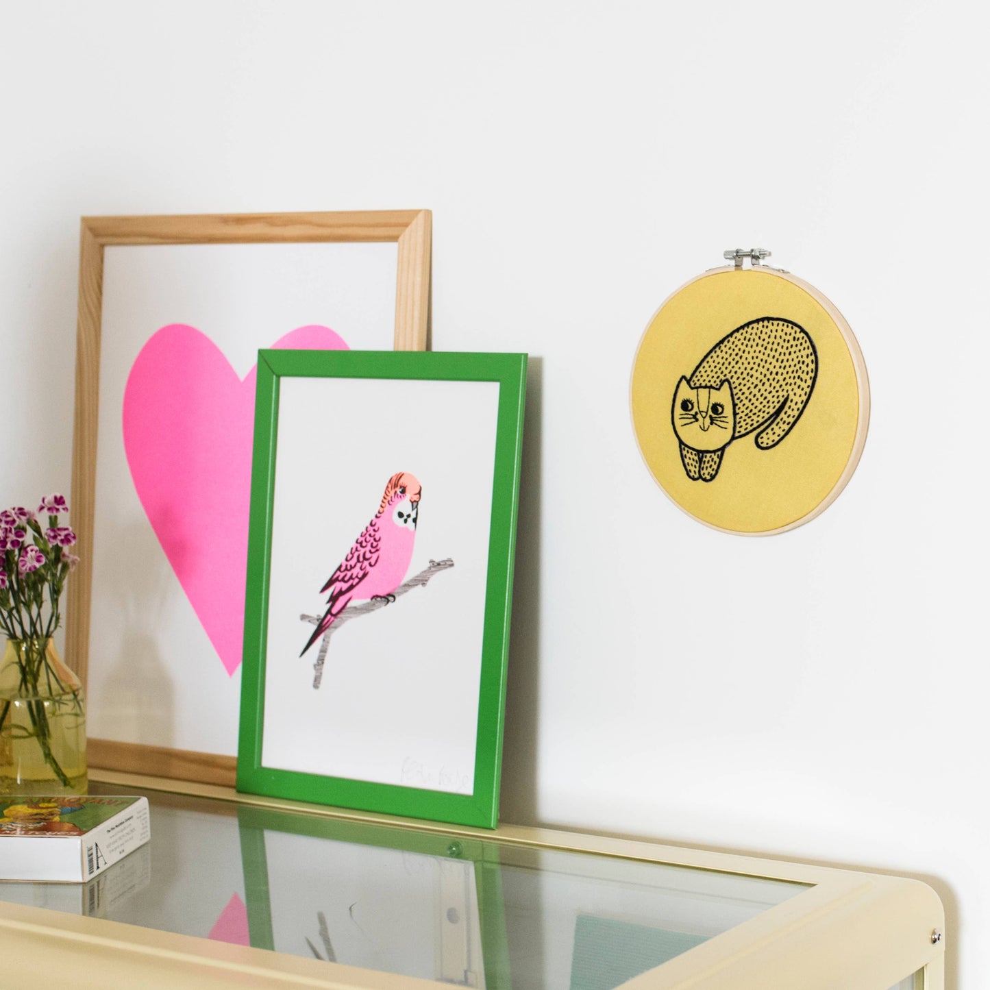 Cat Jane Foster Embroidery Hoop Kit