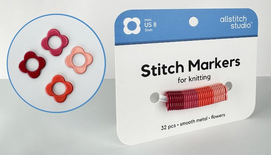 Flower Stitch Markers - Allstitch Studio