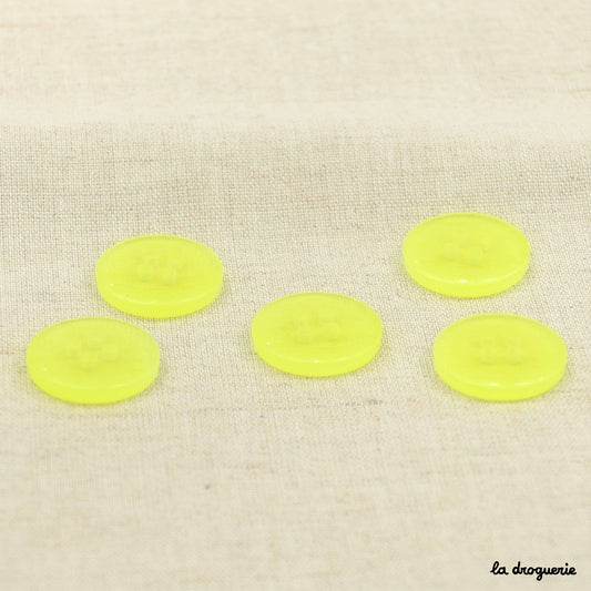 “Fluo 4-hole translucent” button (2 sizes available)