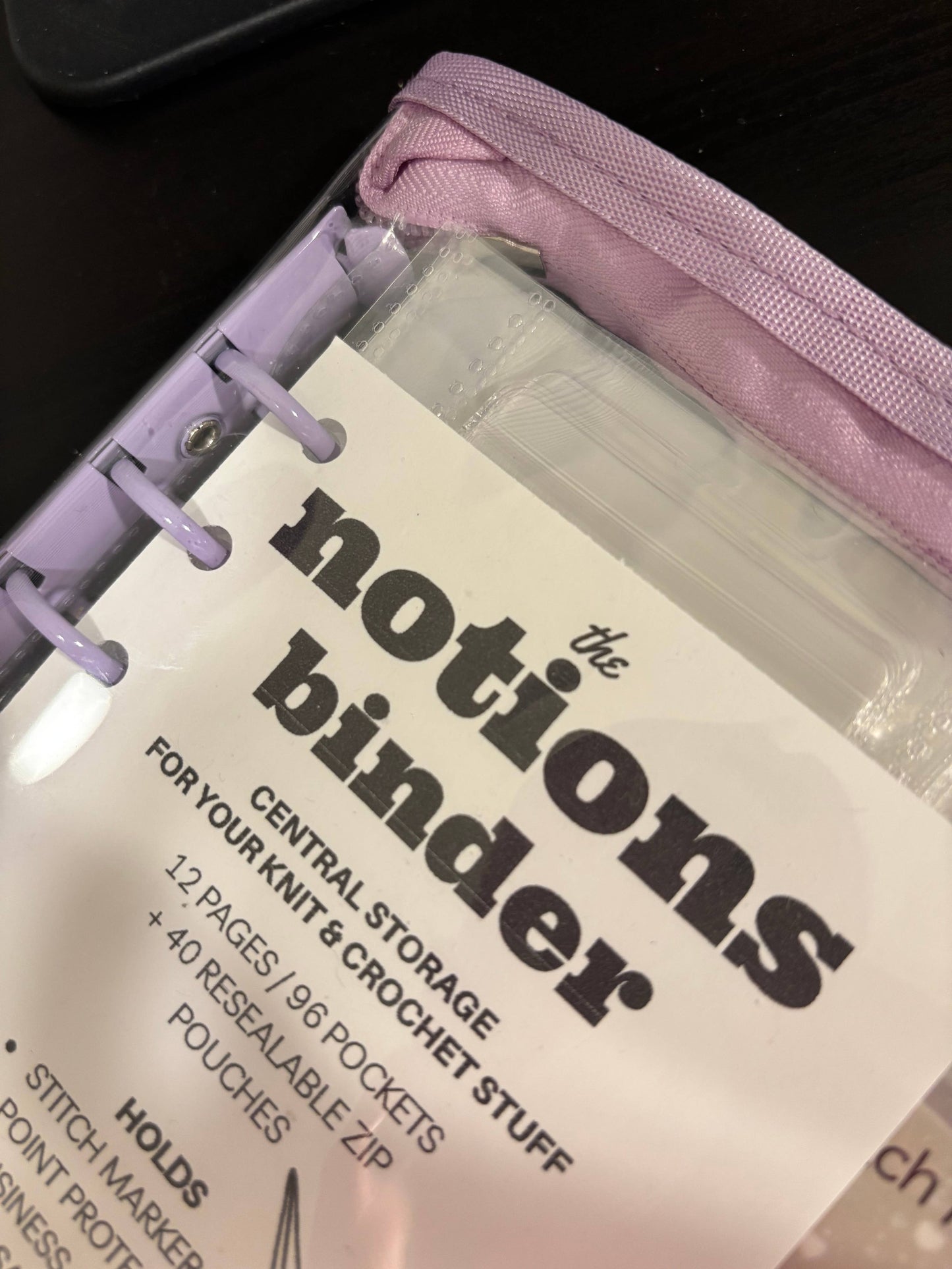 The Notions Binder - Deluxe Knitting and Crochet Organizer
