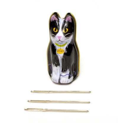 Degen Black Cat Tin - Tapestry Needles