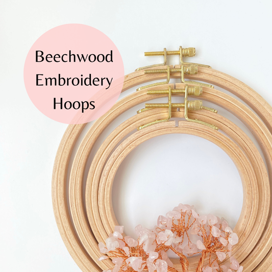 Beechwood Embroidery Hoops,  Cross Stitch Hoop Frames