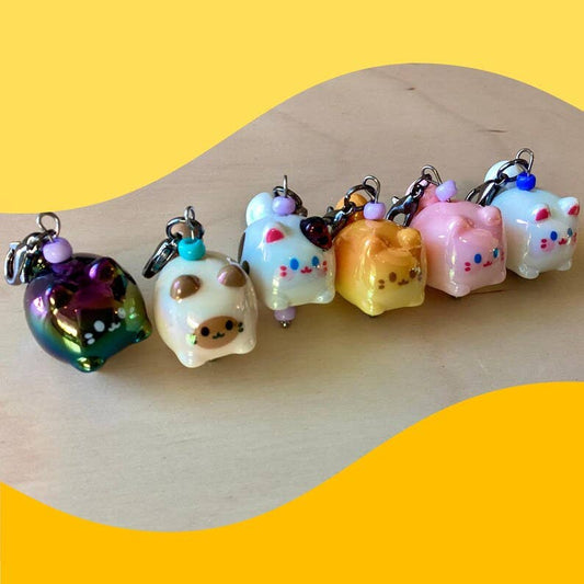 Chonky Cat Stitch Markers – Knitting Crochet Charm Progress Keeper - Cat Breeds