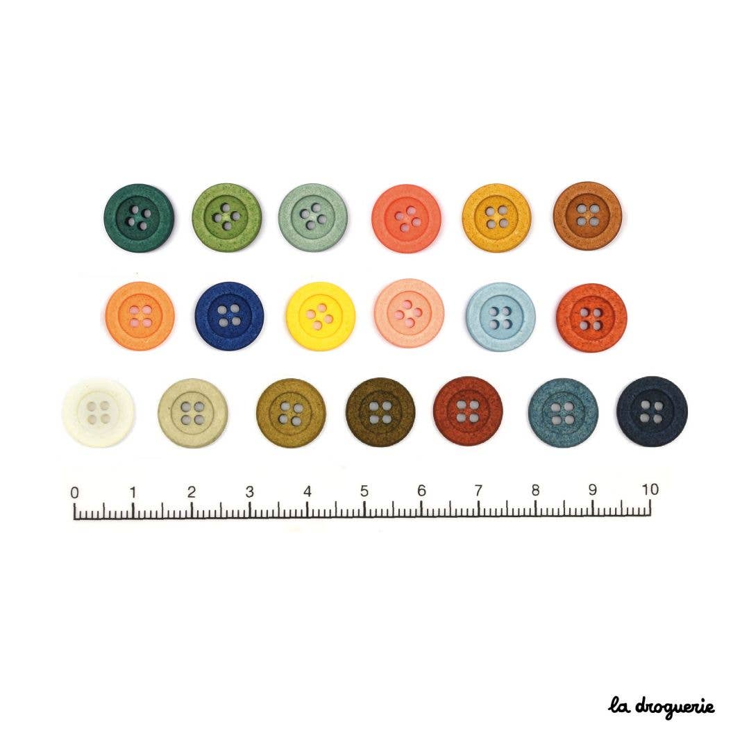 Field of Cotton Buttons - 2 sizes