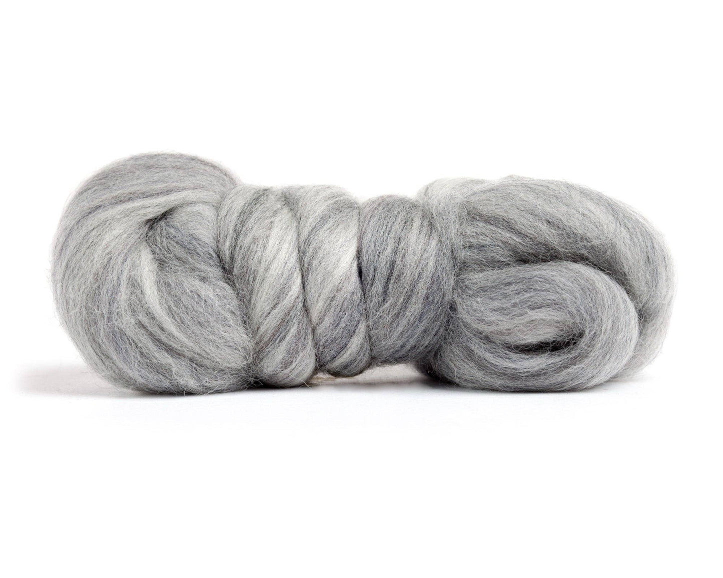 Grey Heather Merino Roving - 1 ounce