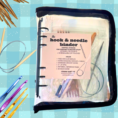 The Hook & Needle Binder - Deluxe Knitting Crochet Organizer