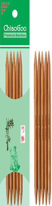 6" Dark Bamboo Double Pointed Needles - ChiaoGoo