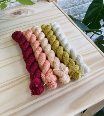 Cottage Sock Yarn • Hand Dyed Mini Skein Sets