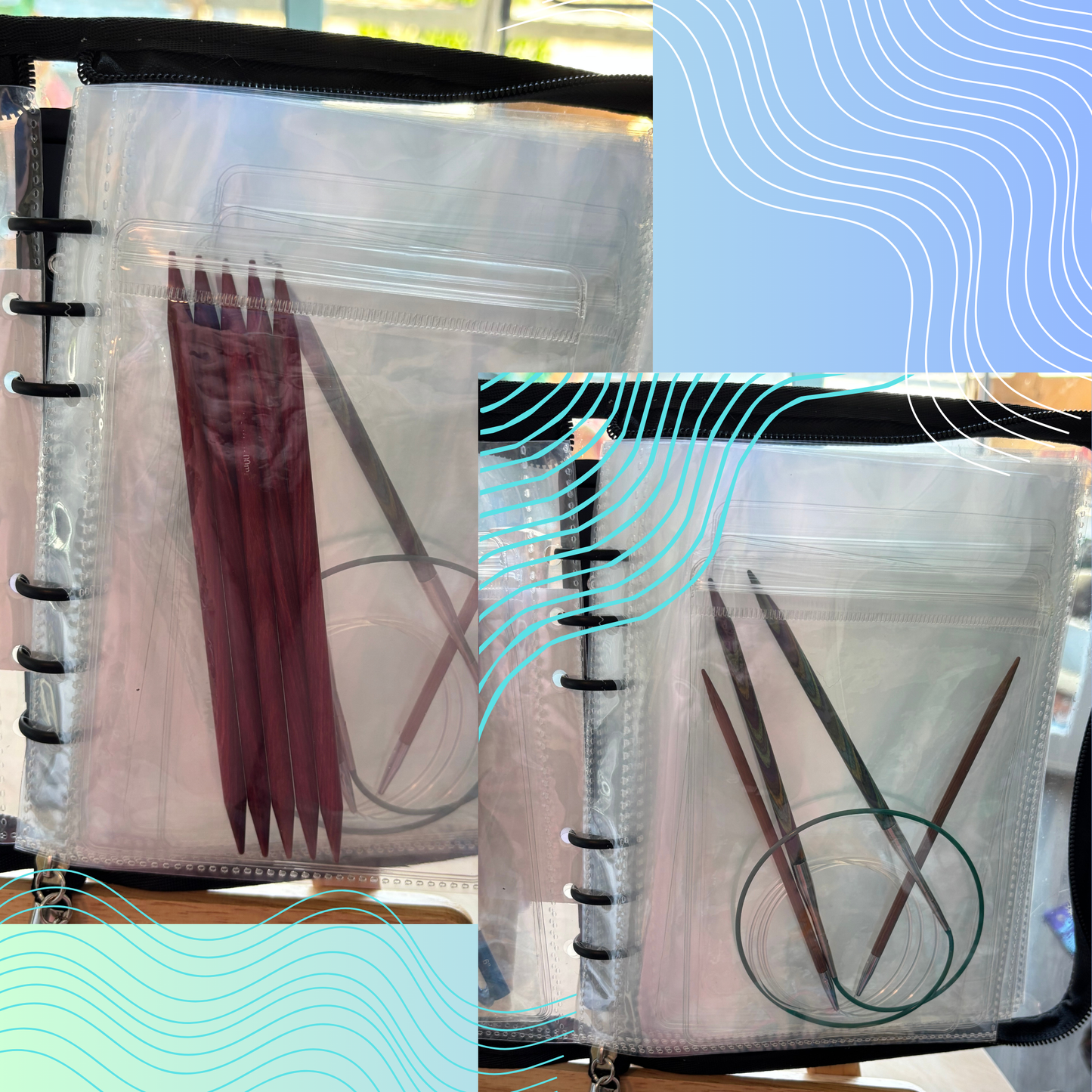 The Hook & Needle Binder - Deluxe Knitting Crochet Organizer