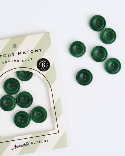 3/4" Corozo Nut Buttons - Set of 6