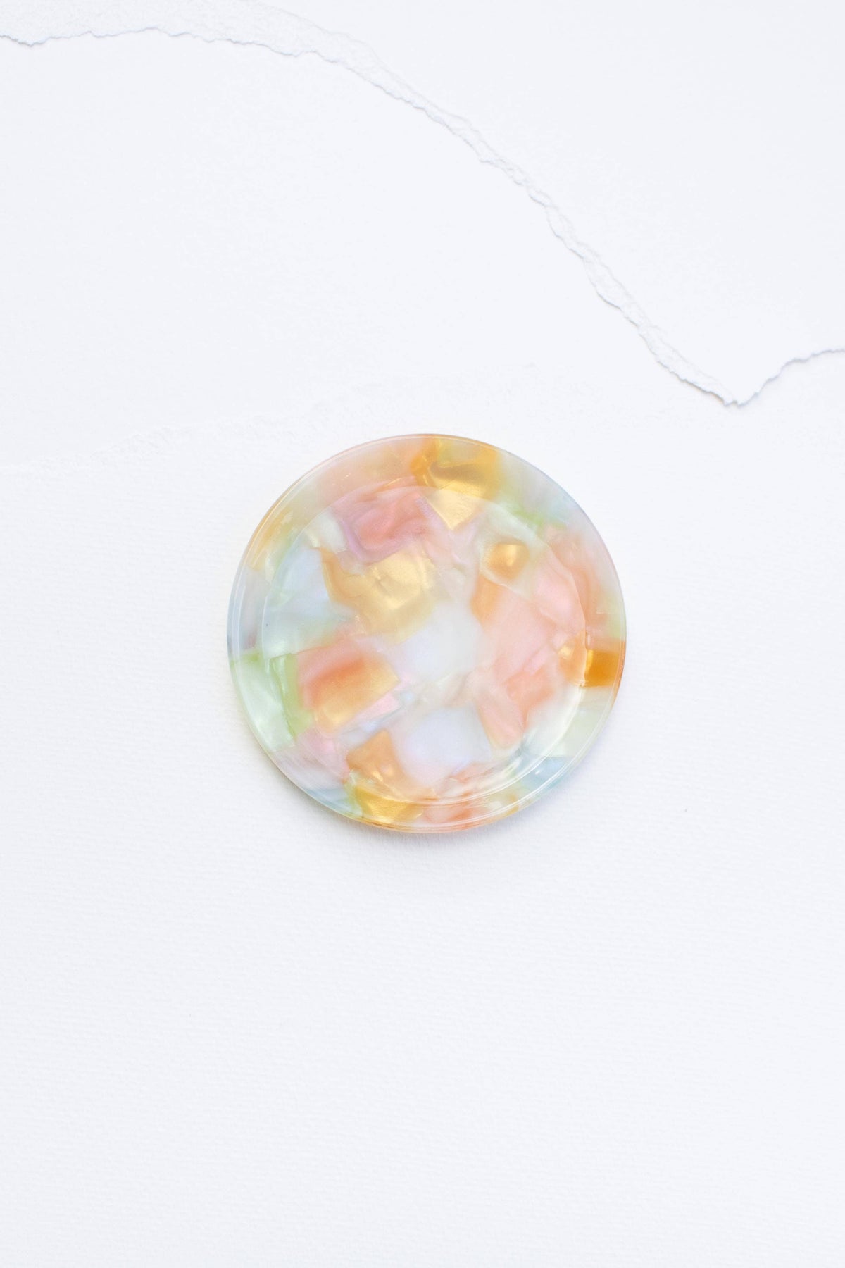 Cellulose Acetate Round Trinket Tray