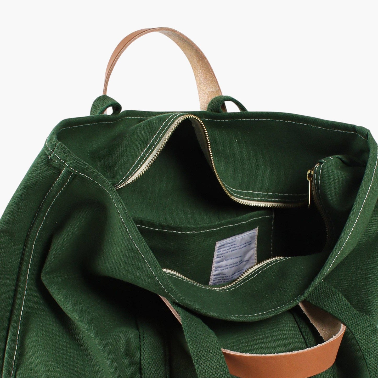Small Zipper Tote | Pine-- Immodest Cotton