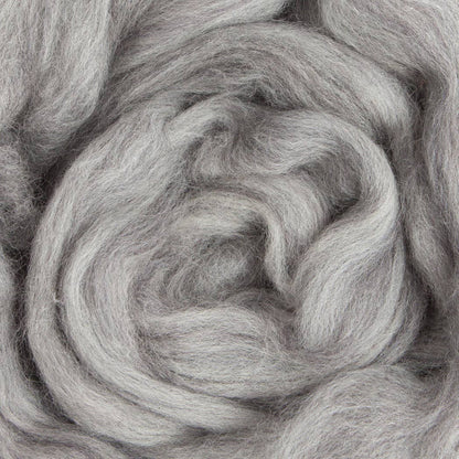 Grey Heather Merino Roving - 1 ounce