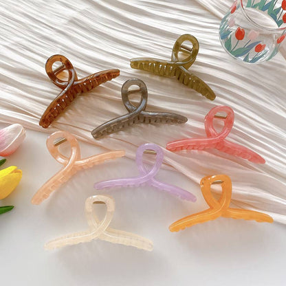 Malibu | Pastel Translucent Rectangle Jelly Claw Clip