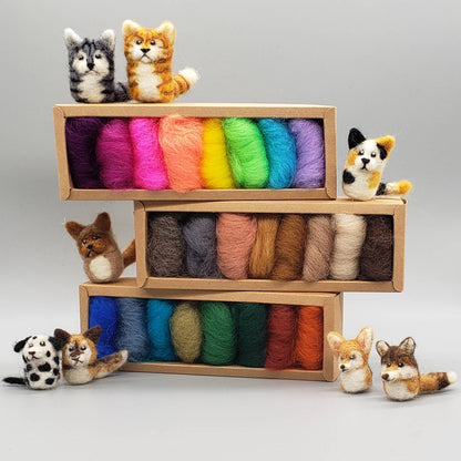 Wool Color Box - 8 Colors - Wooliza