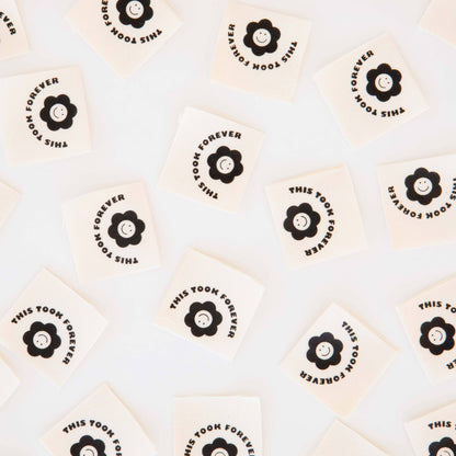 This Took Forever Organic Cotton - Sewing Woven Labels