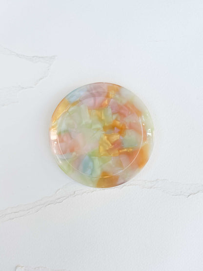 Cellulose Acetate Round Trinket Tray