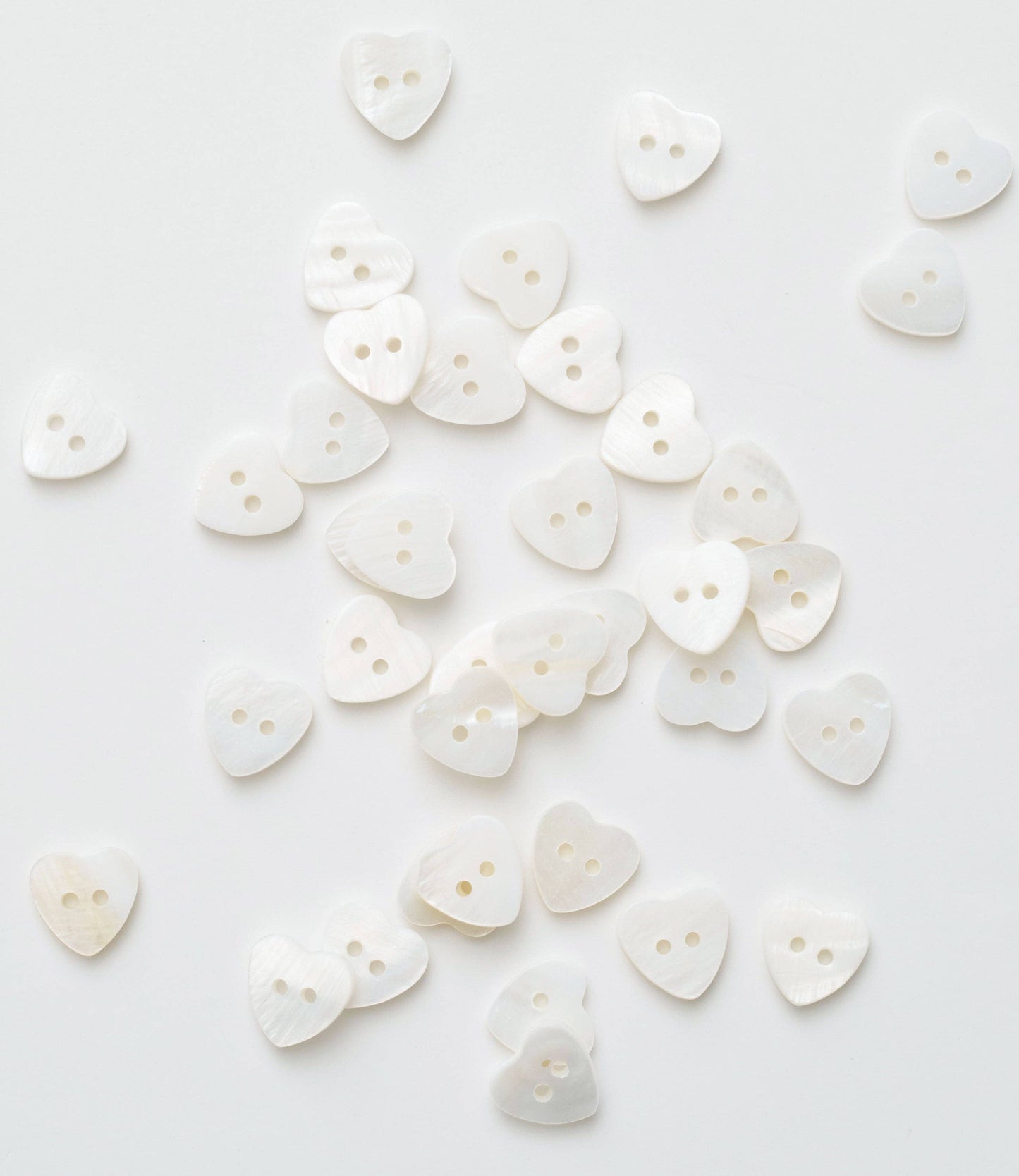Heart Shaped Shell Buttons
