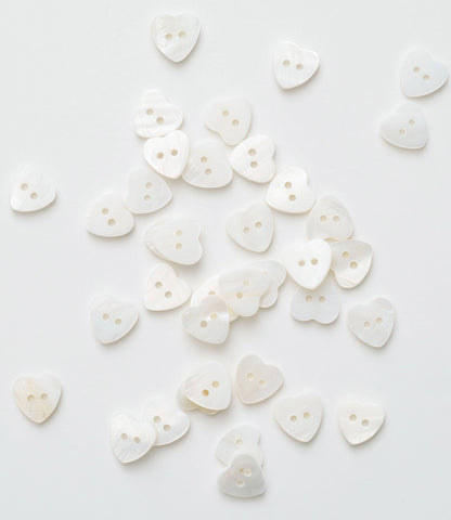 Heart Shaped Shell Buttons