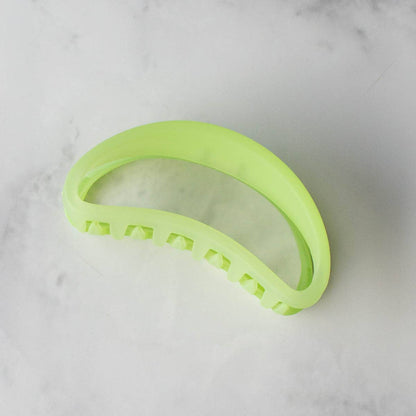 Ice Matte Bean Hair Clip - Neon Lime