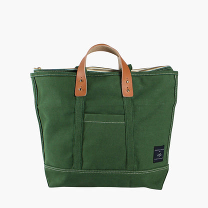 Small Zipper Tote | Pine-- Immodest Cotton