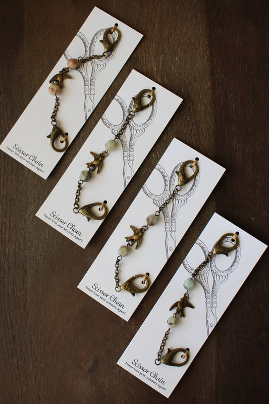 Swallow In Flight Scissor Chain