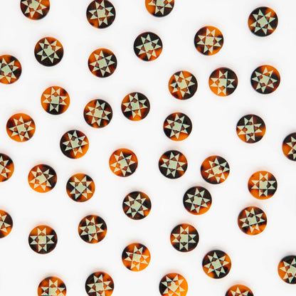 Quilt Star Small 5/8" Buttons