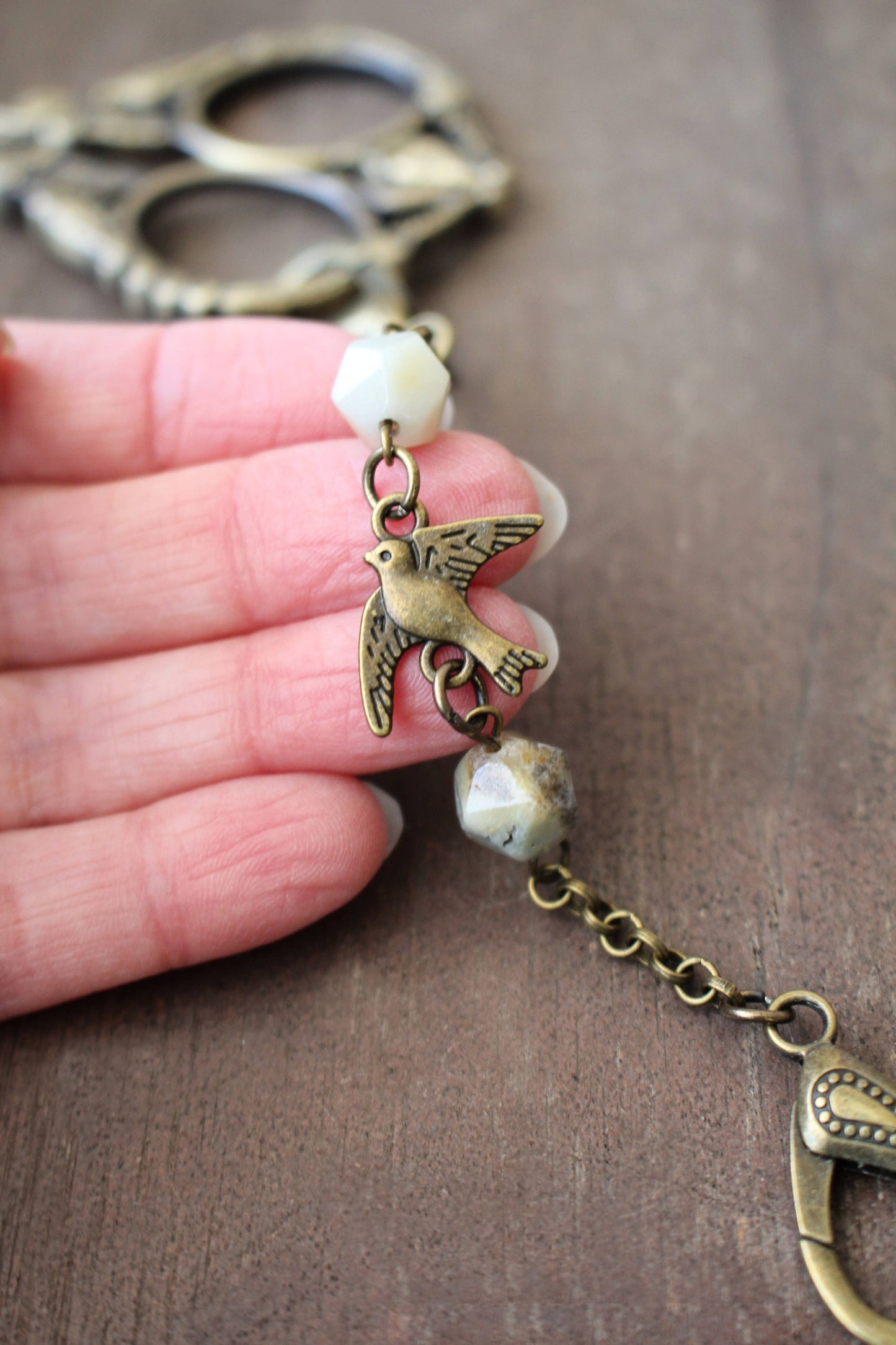 Swallow In Flight Scissor Chain